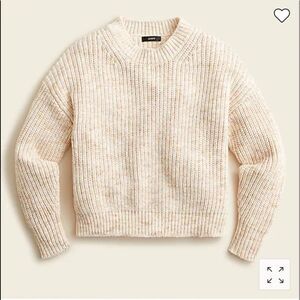 J. Crew Marled cotton-blend crewneck sweater